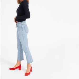 Everlane Kick Crop Jean Sky Blue Denim Size 25